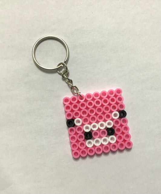 Handcrafted Keychain Minecraft Character Faces