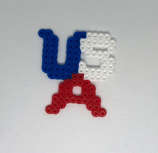 Red, White, Blue “USA” Letters Magnet