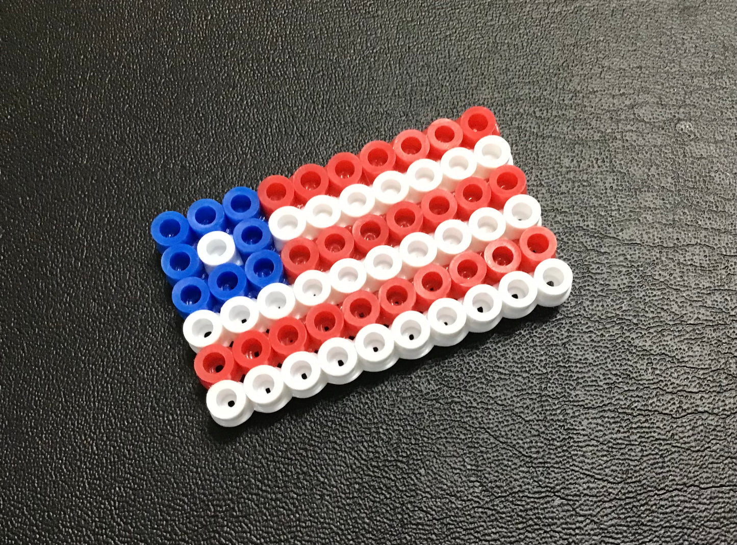 Handcrafted Mini Flag Magnets; Racing, Rainbow, US Flag