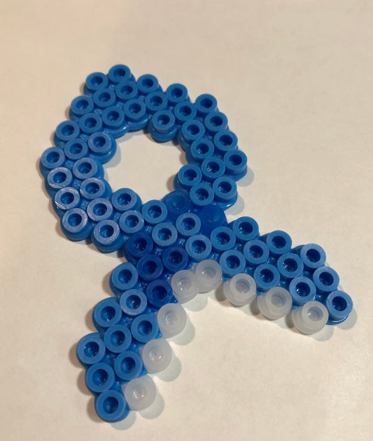 Light Blue Awareness Ribbon Magnet