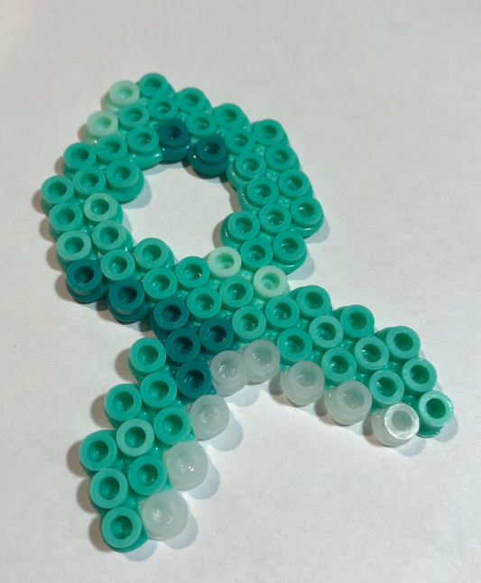 Teal Awareness Ribbon Magnet