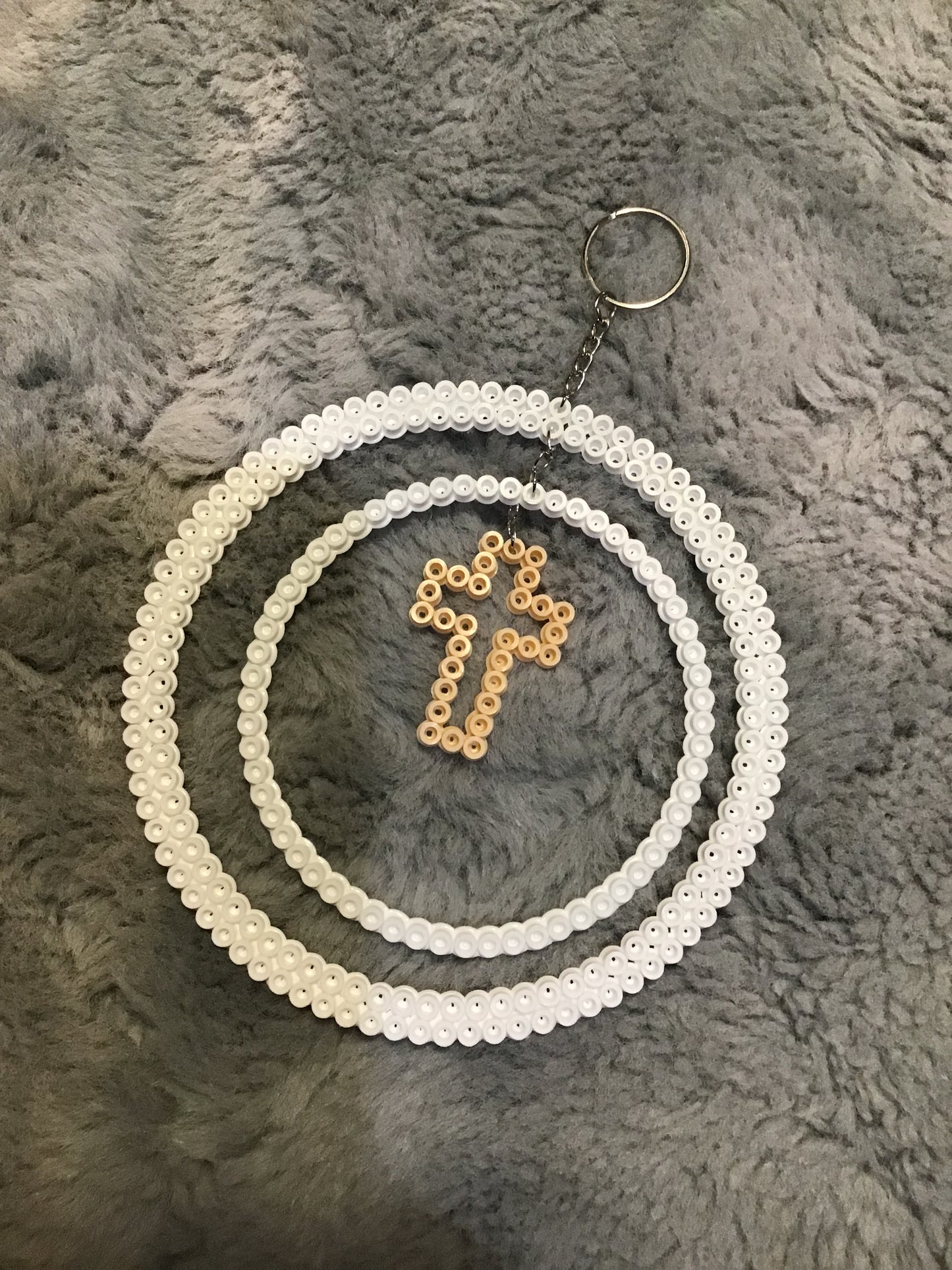 Handcrafted Cross Ornament, Hanging Decoration, Spins/Twirls