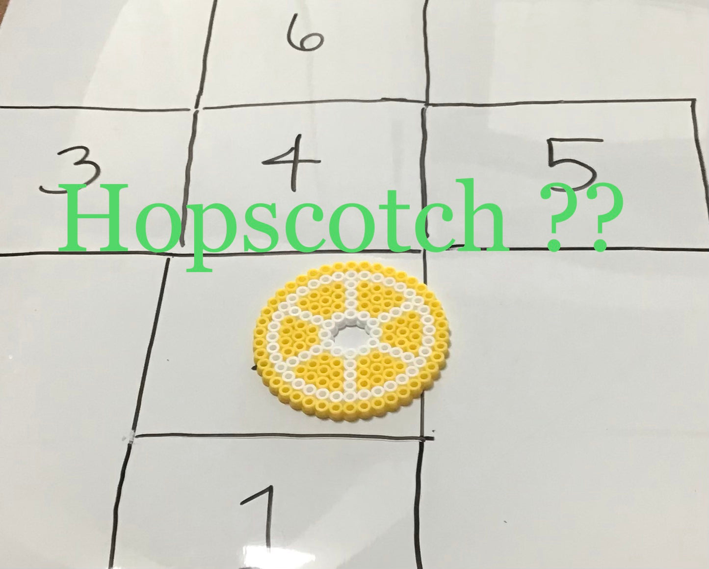 Handcrafted Multi-use Drink Coaster, Drink cover, Hopscotch, Tic-Tac-Toe. Various Designs Available.