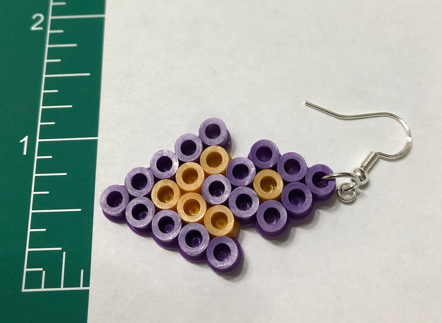 Handcrafted Triangle Diamond Earrings