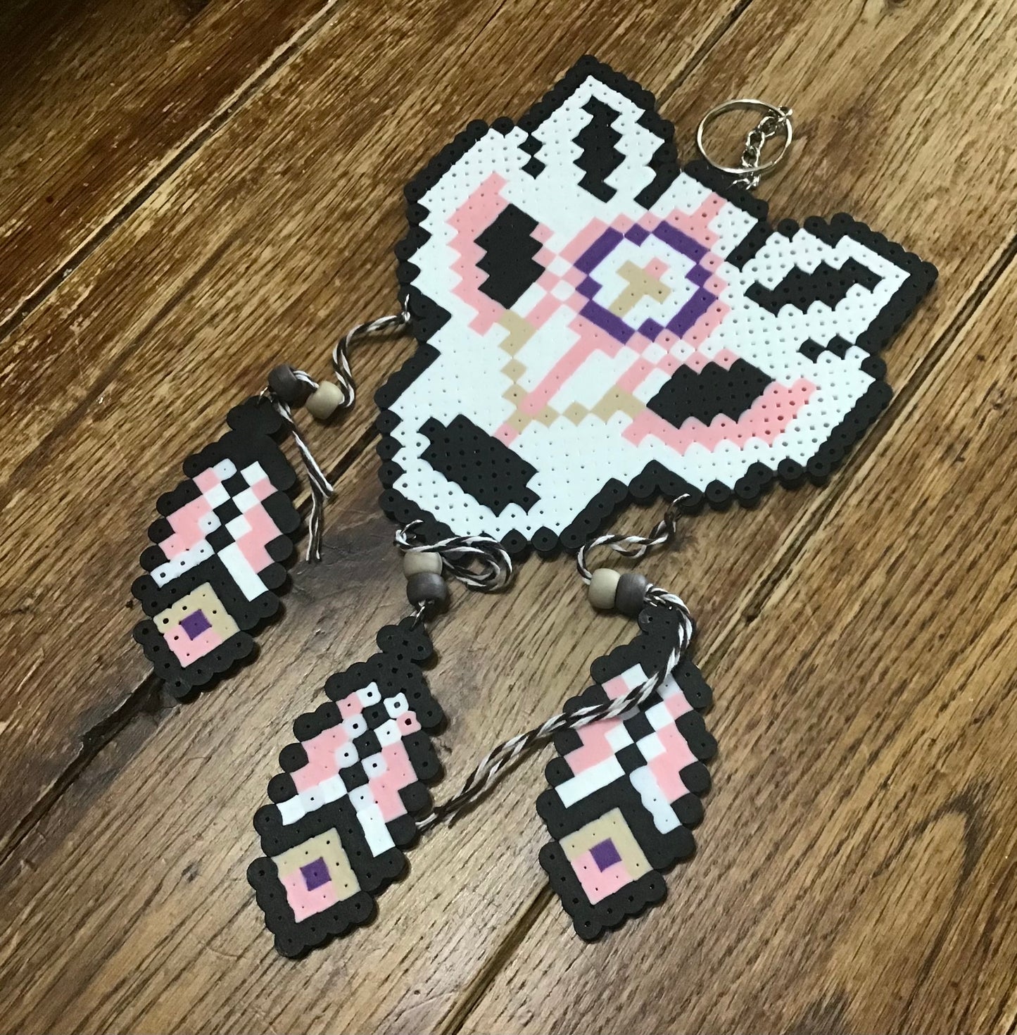 Handcrafted Wolf Dreamcatcher Decoration