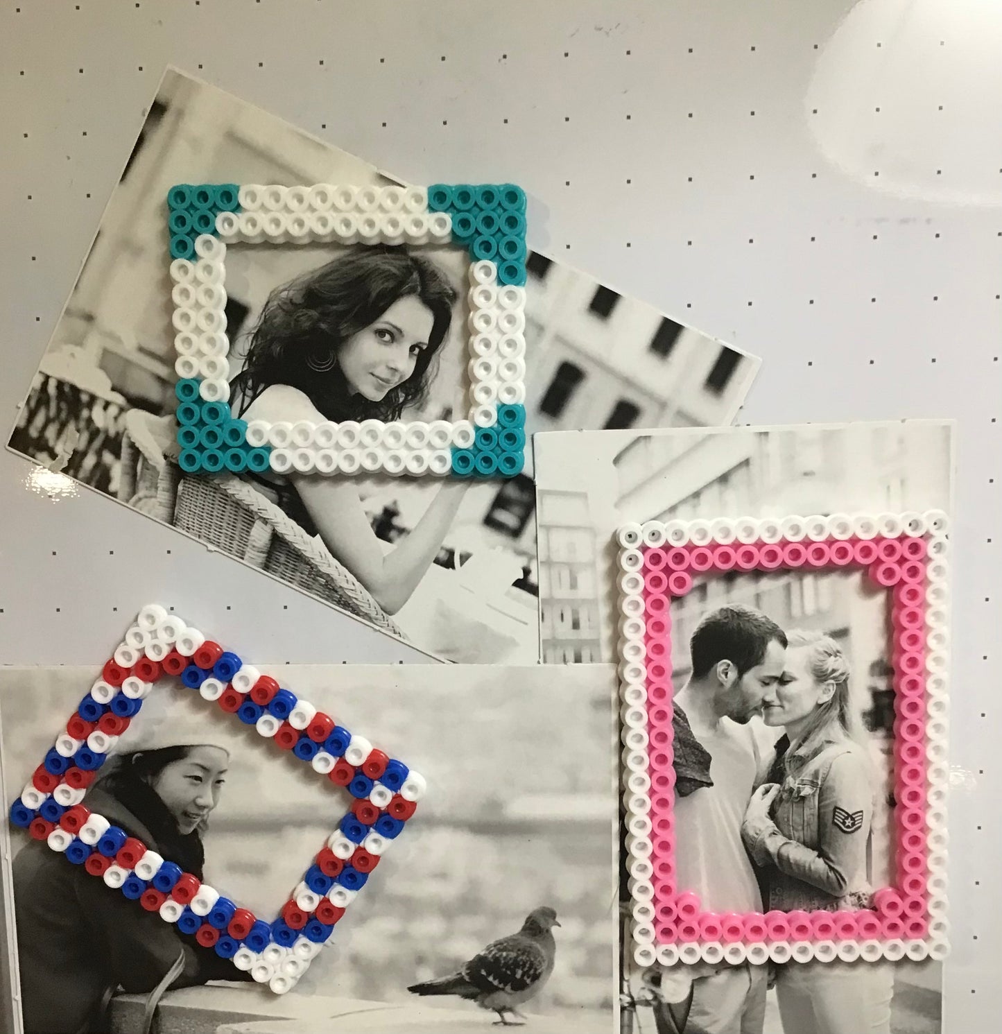 Handcrafted Wallet Size or Mini Wallet Size Photo Frame Magnets