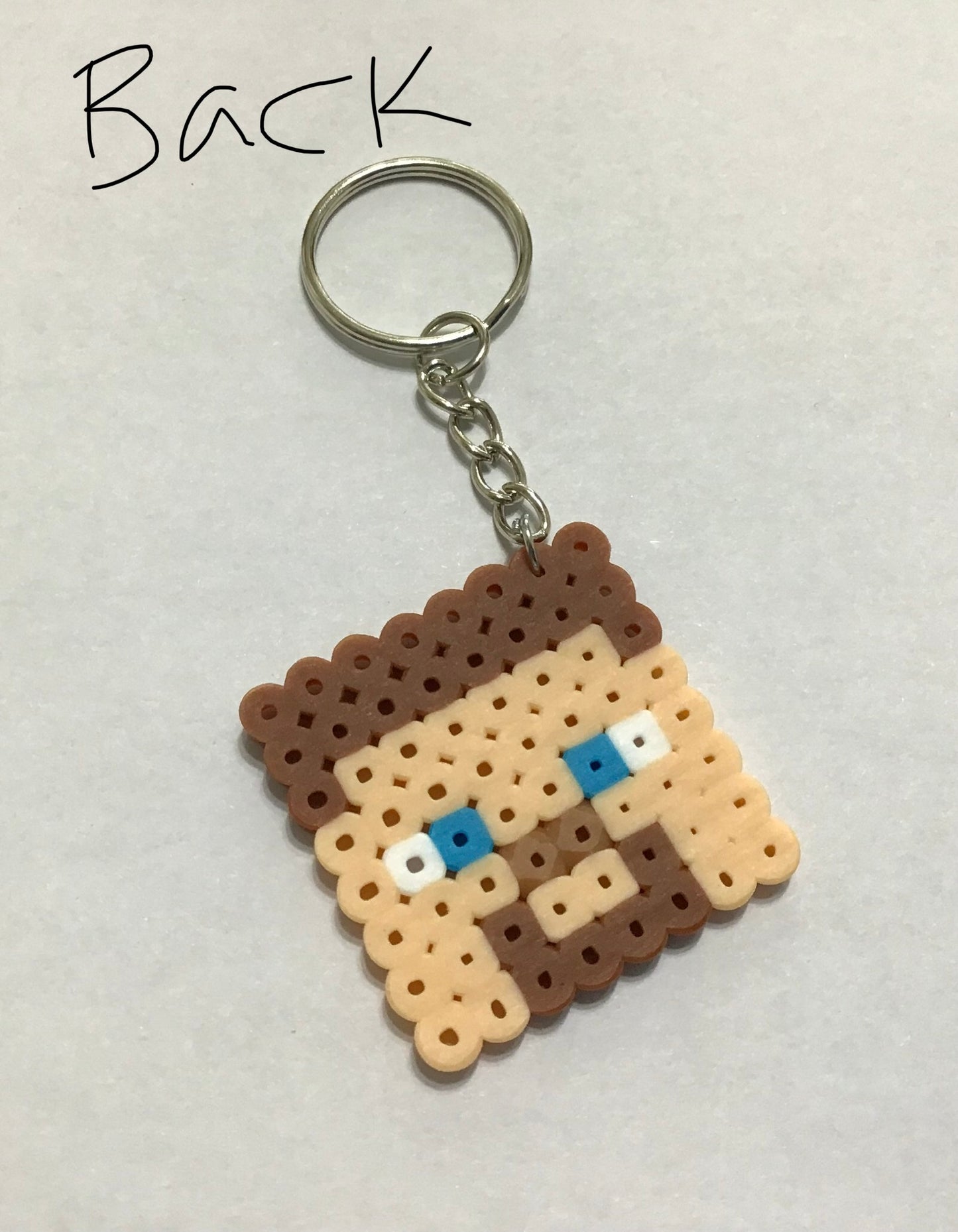 Handcrafted Keychain Minecraft Character Faces