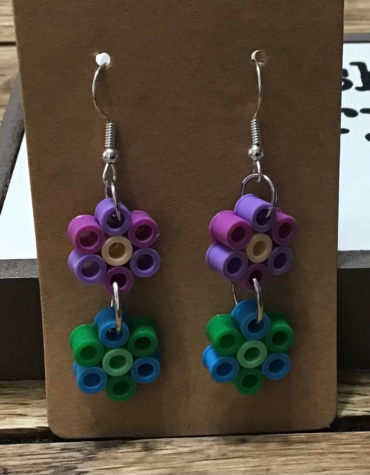 Handcrafted Dangle Flower Earrings