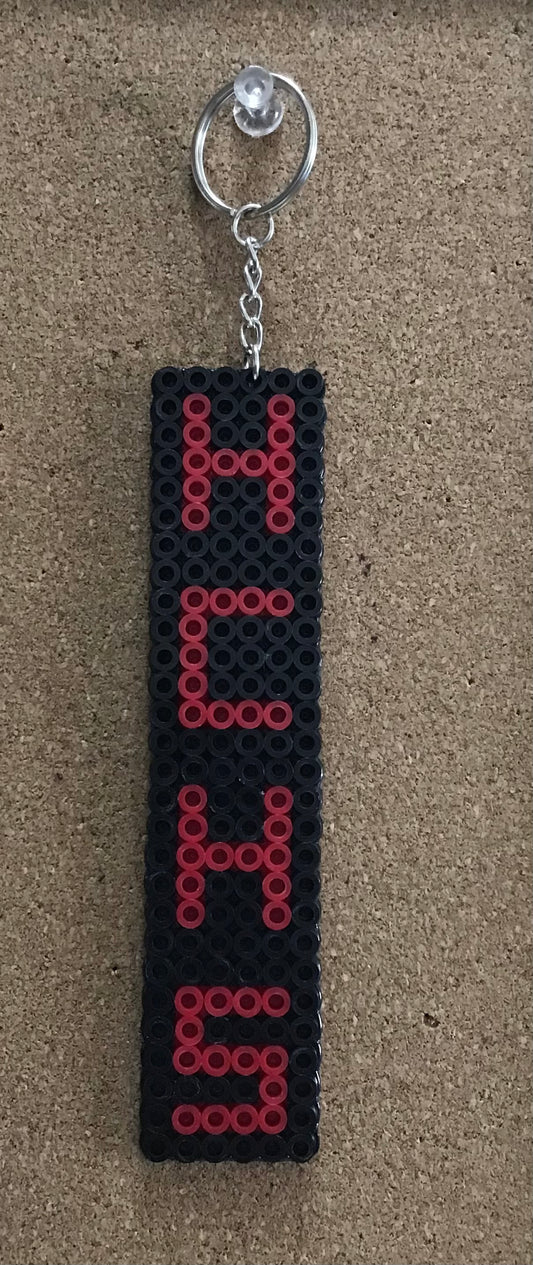 Handcrafted Bag Tag Keychain Customizable for Your School/Hometown
