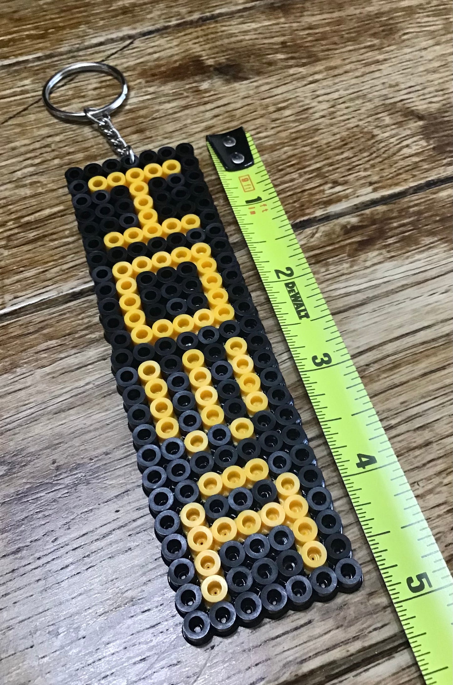 Handcrafted IOWA Hawkeyes Bag Tag Keychain, Customizable, ISU