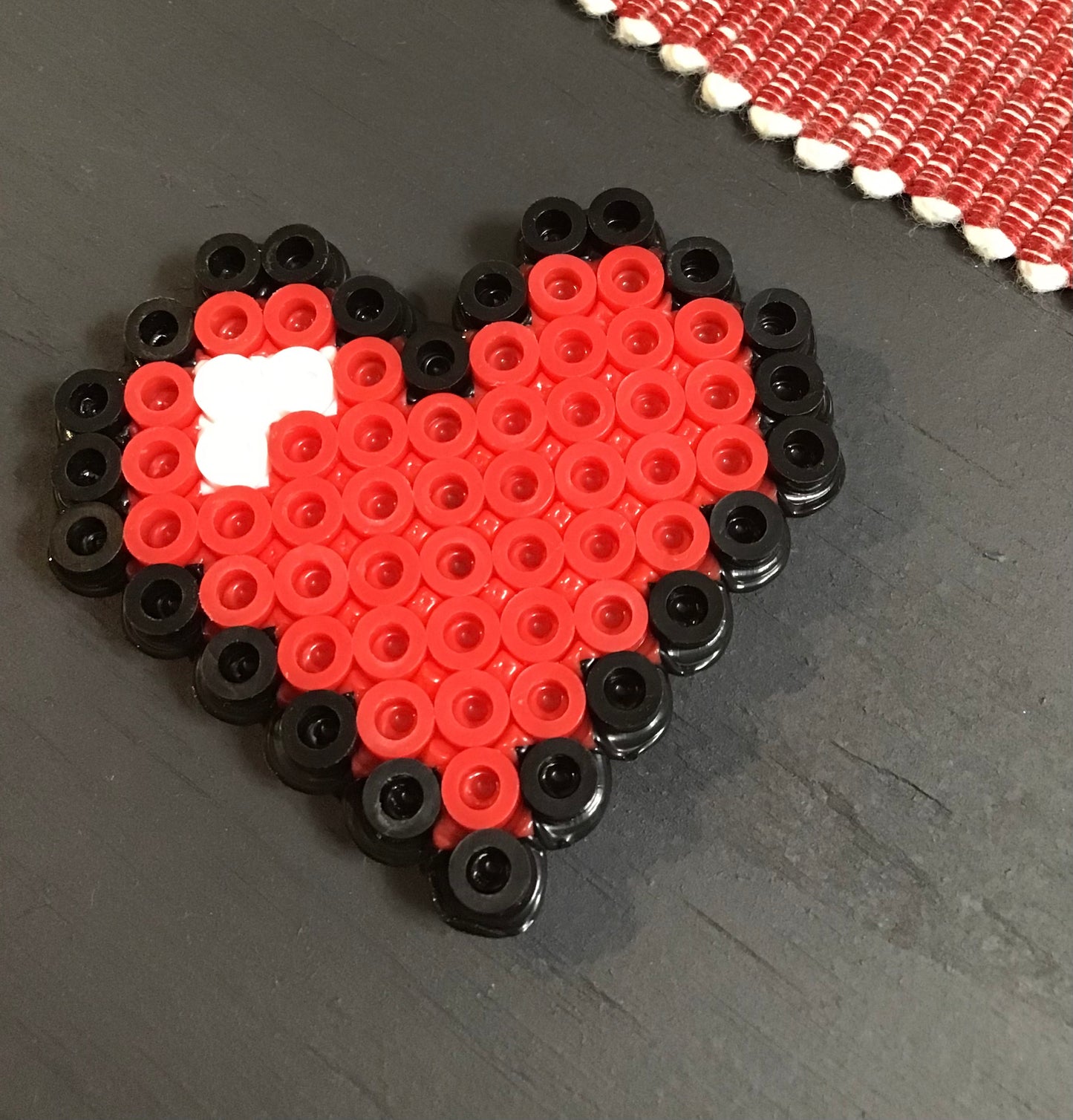 Handcrafted Minecraft Heart Magnet