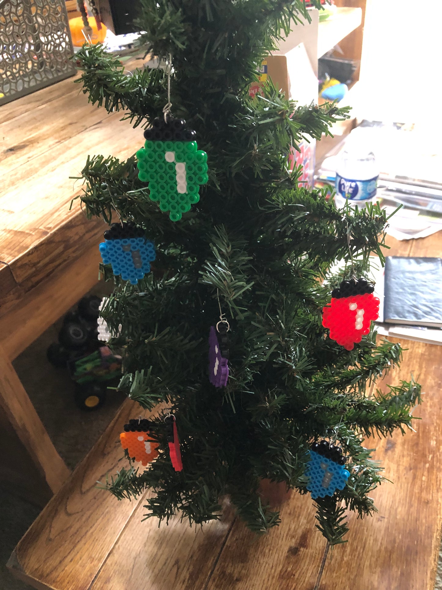 Christmas Lights Light Bulb Ornaments Christmas Tree