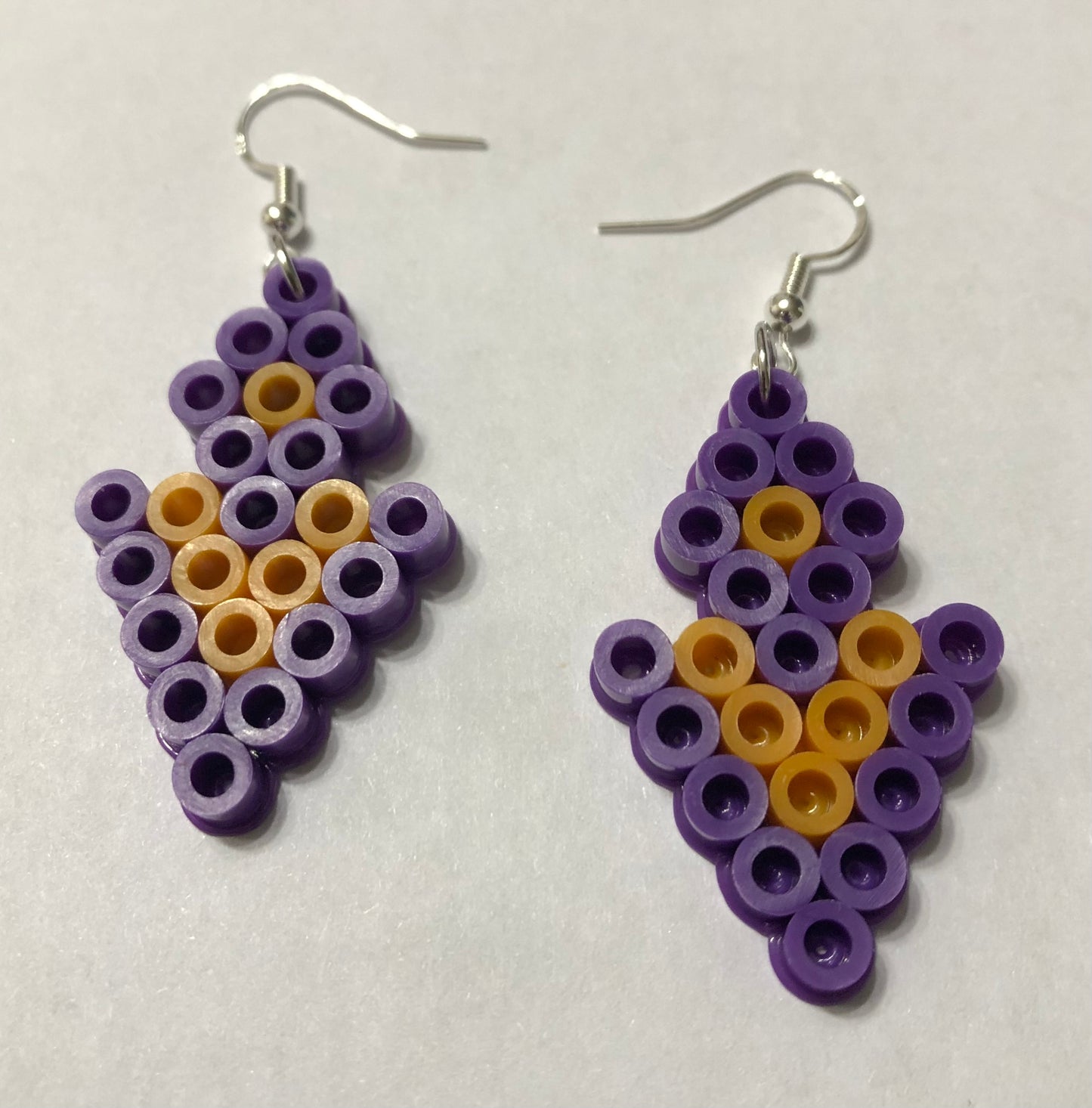 Handcrafted Triangle Diamond Earrings