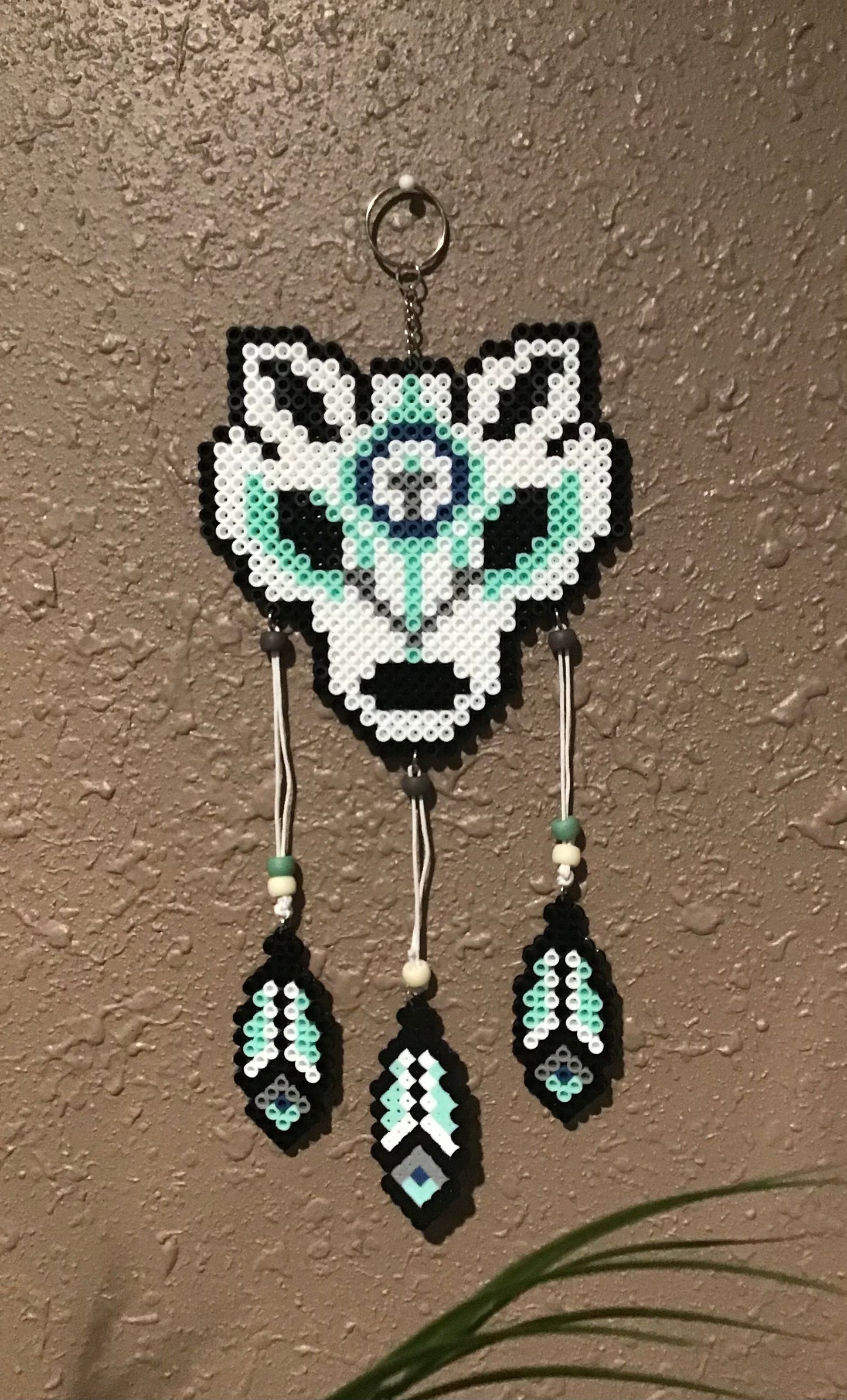 Handcrafted Wolf Dreamcatcher Decoration