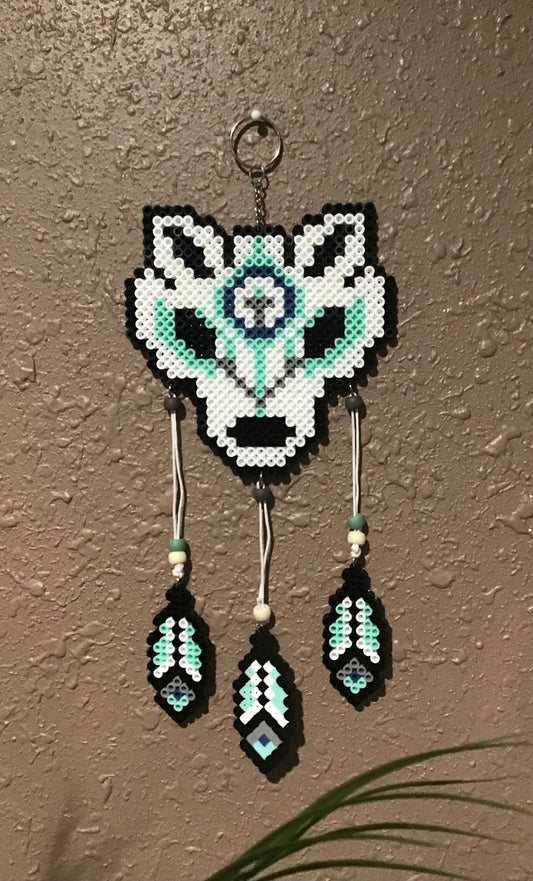 Handcrafted Wolf Dreamcatcher Decoration
