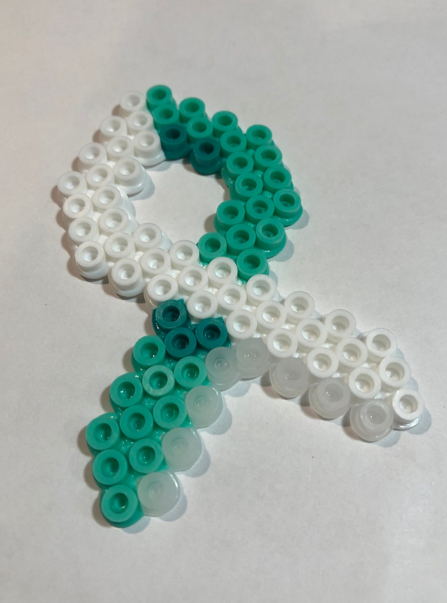Teal & White Awareness Ribbon Magnet