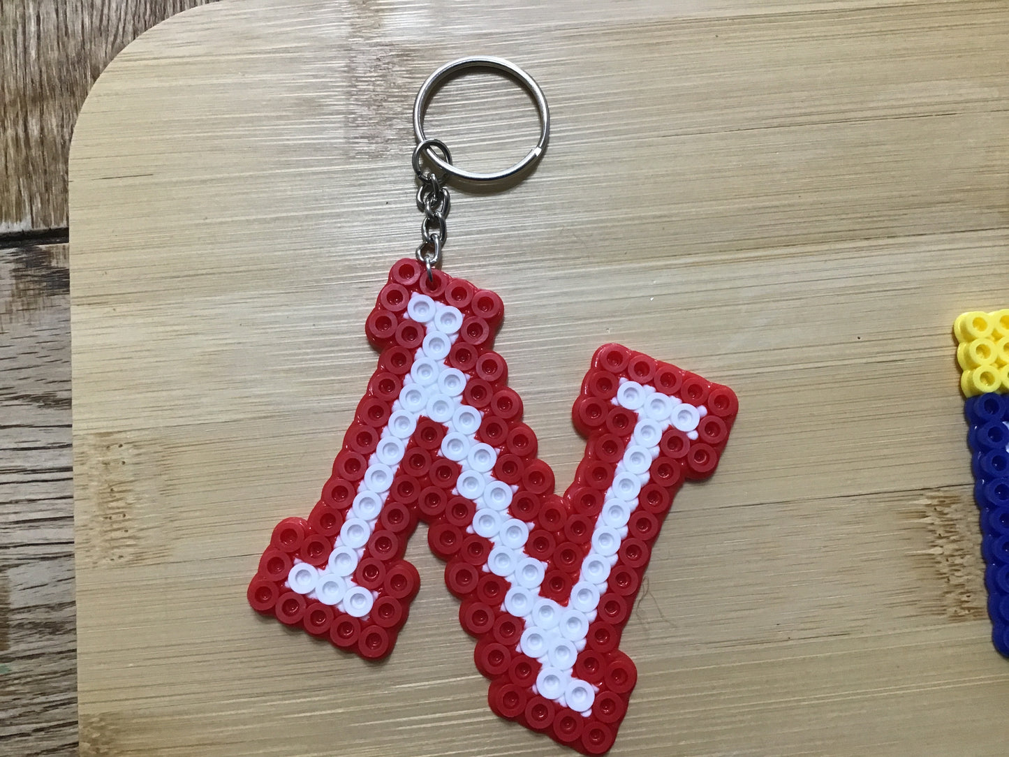 “N” Nebraska Cornhuskers Keychain